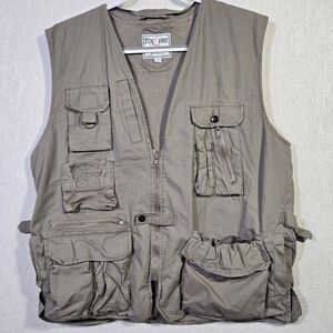 Fox Fire Vest Photographer Fishing Hunting Vented Men Size L Reg